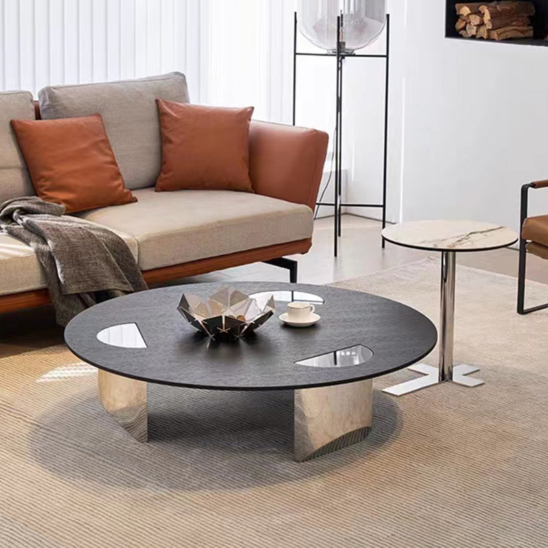 Creature B Comforts Nordic modern simple round coffee table | Wayfair